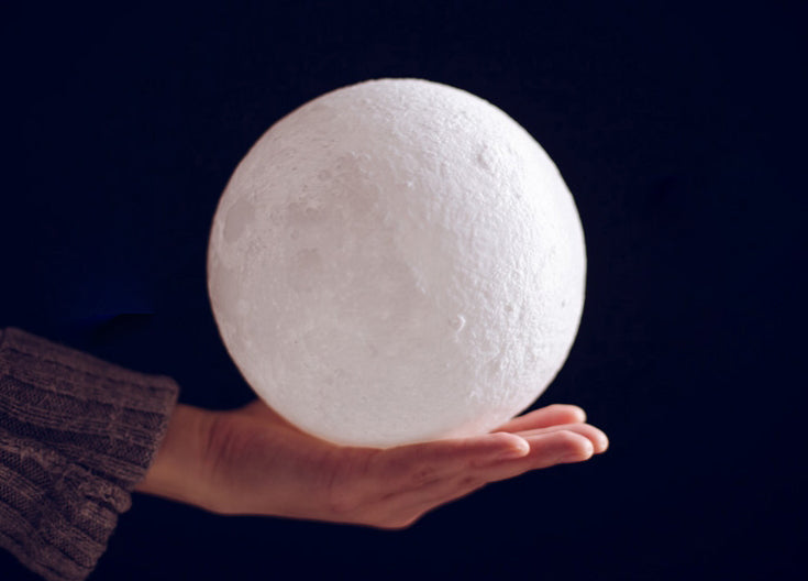 Rechargeable 3D Moon Night Light, with Touch Control &amp; USB Charging Cable, Best Gift for Friends, Kids and More