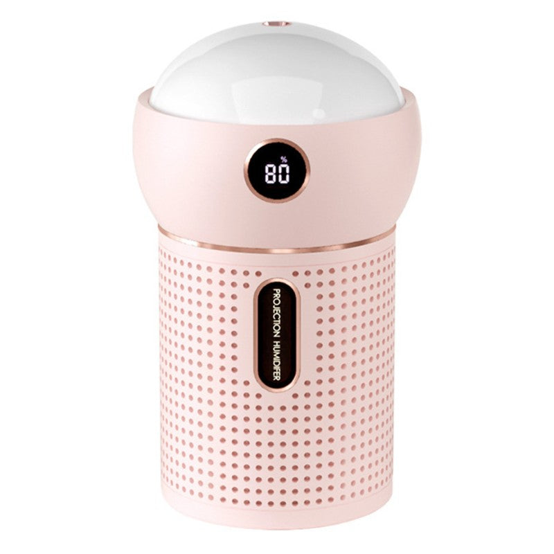 3-in-1 Portable Rechargeable Mini Humidifier, with 360¬∞ Dynamic Projection &amp; Night Light, for Home, Office &amp; Party