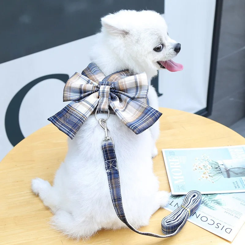 Aurélien Harness – Stylish Dog Harness with Bow Bowlift