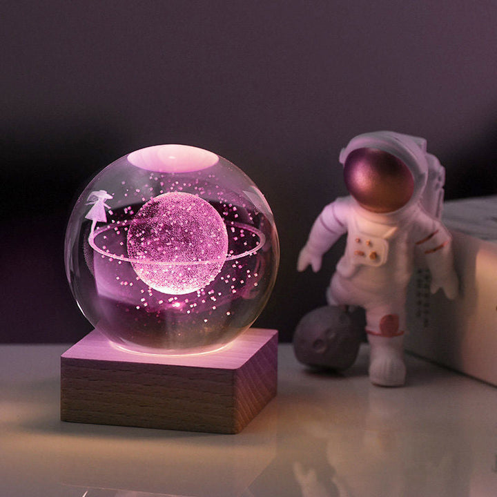 Night light Crystal ball 3D Galaxy |