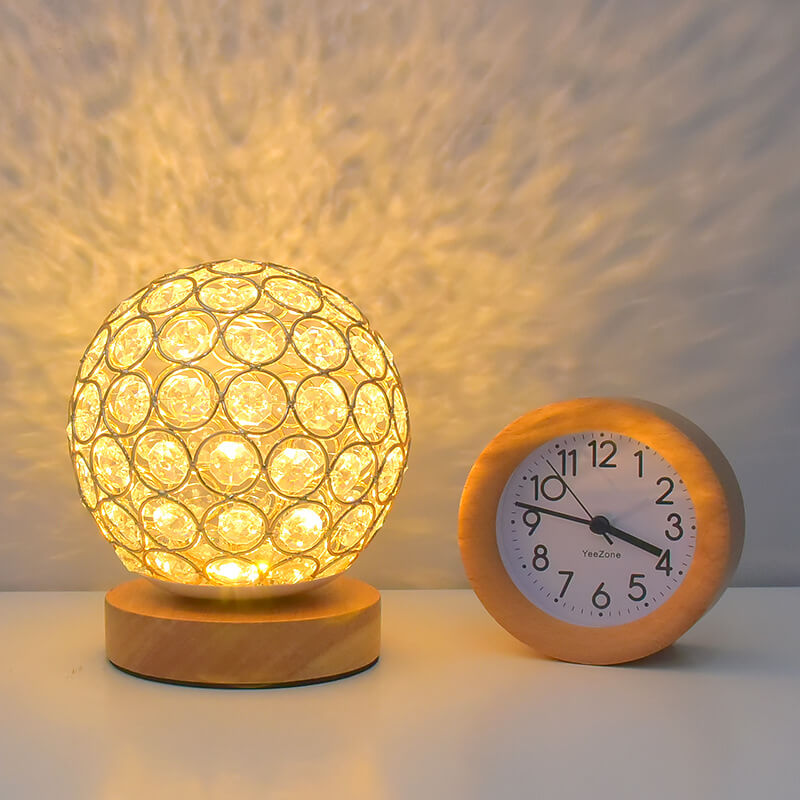 Modern Minimalistic Round USB Rechargeable LED Night Light Table Lamp
