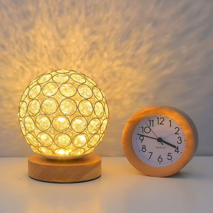 Modern Minimalistic Round USB Rechargeable LED Night Light Table Lamp
