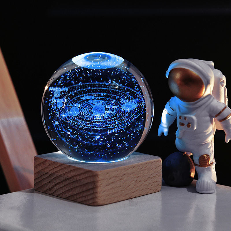 Night light Crystal ball 3D Galaxy |