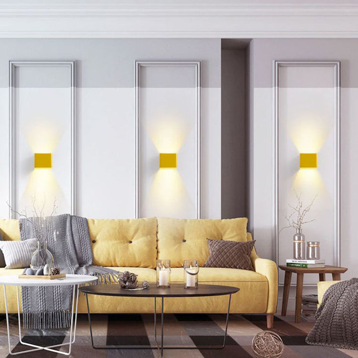 Modern square wall light