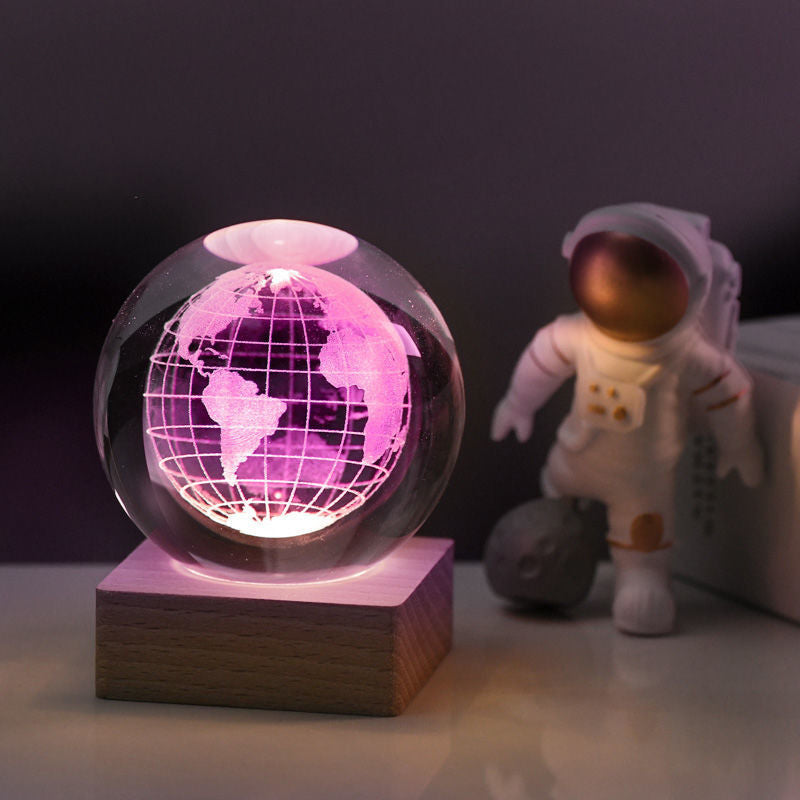 Night light Crystal ball 3D Galaxy |