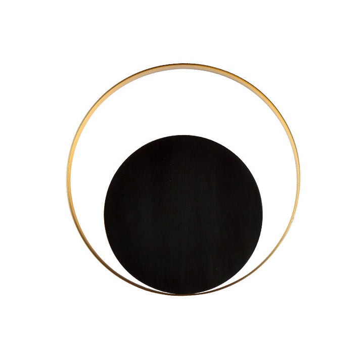 Modern Minimalist Iron Circle Ring 1-Light Wall Sconces Lamp For Bedroom