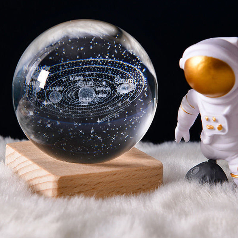 Night light Crystal ball 3D Galaxy |