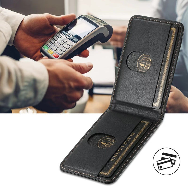 LuxCase Leather Phone Case with Card Slot and Stand – Compatible with iPhone |