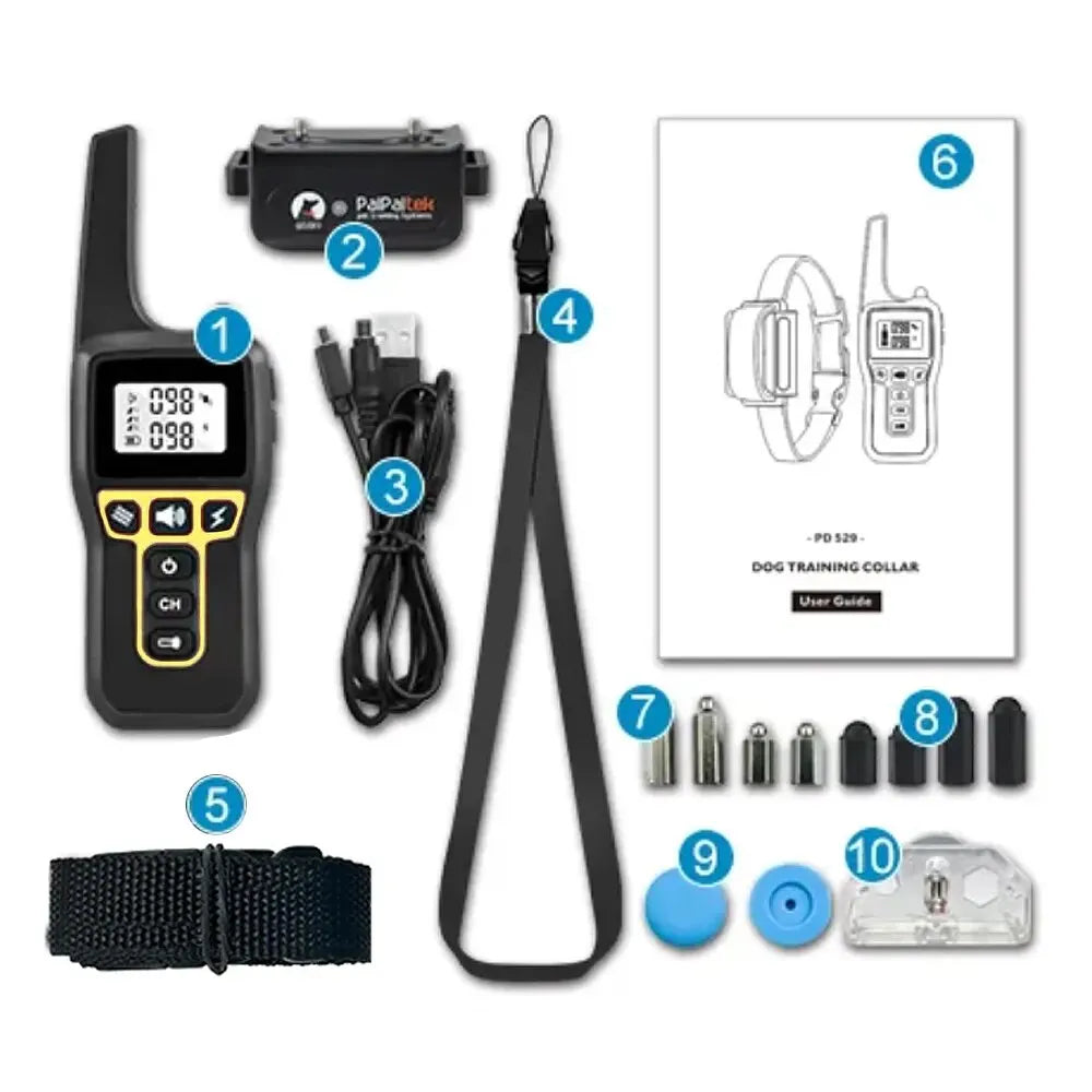 BowLift | 1000m Waterproof Dog Training Collar | Rechargeable, Remote Control &amp; Adjustable for Small, Medium, and Large Dogs