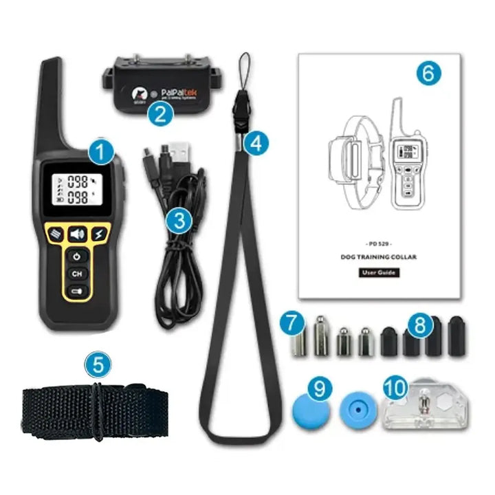 BowLift | 1000m Waterproof Dog Training Collar | Rechargeable, Remote Control &amp; Adjustable for Small, Medium, and Large Dogs
