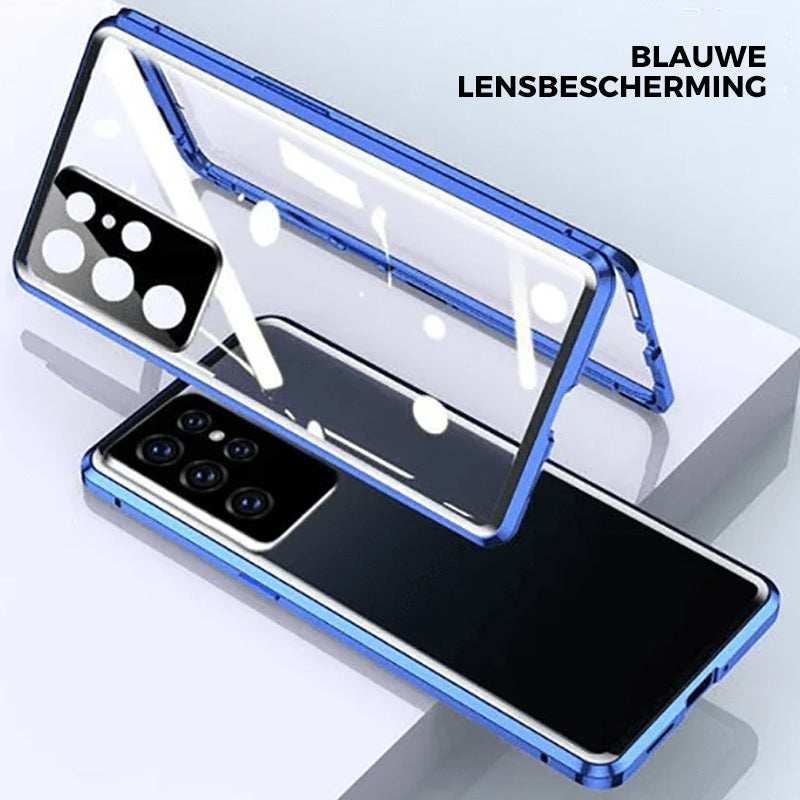 Magnetic Tempered Glass Dual-Sided Phone Case for Samsung