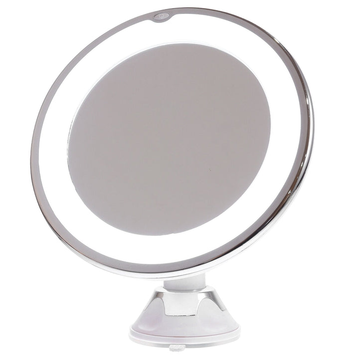 Lunora LED Makeup Mirror | 10x Magnification | 360° Rotatable | Compact &amp; Travel-Friendly