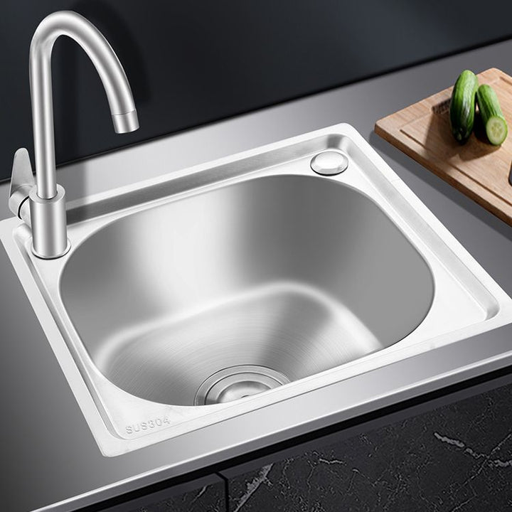 Modern bar prep mirror stainless steel with faucet workstation strip