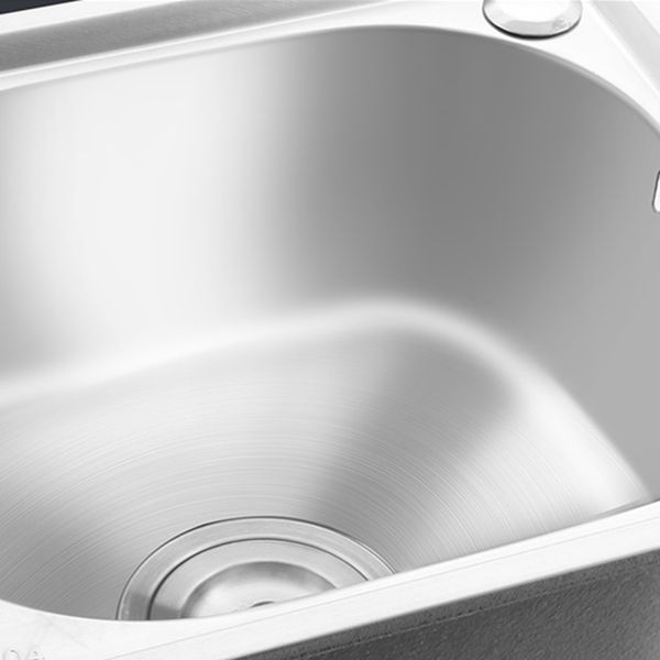 Modern bar prep mirror stainless steel with faucet workstation strip