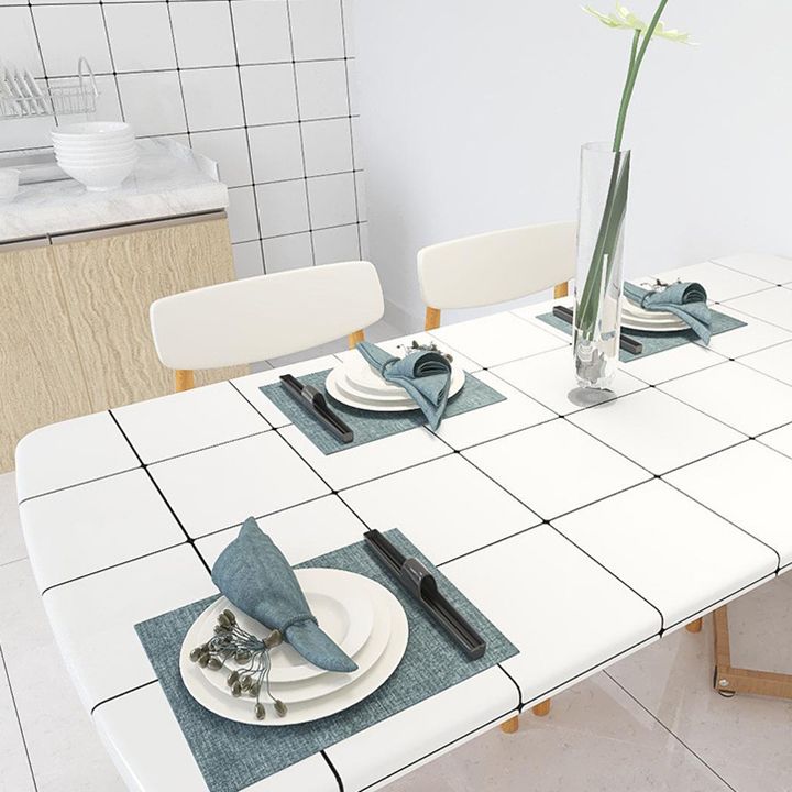 White Peel &amp; Stick Tile Mirror Plastic Grid Wallpaper for Kitchen and Bathroom