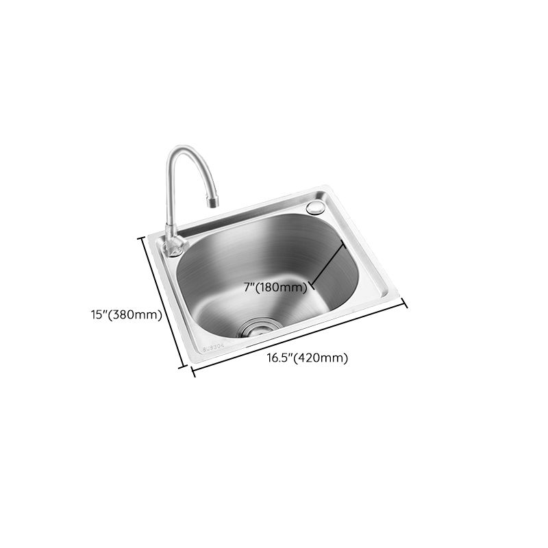 Modern bar prep mirror stainless steel with faucet workstation strip