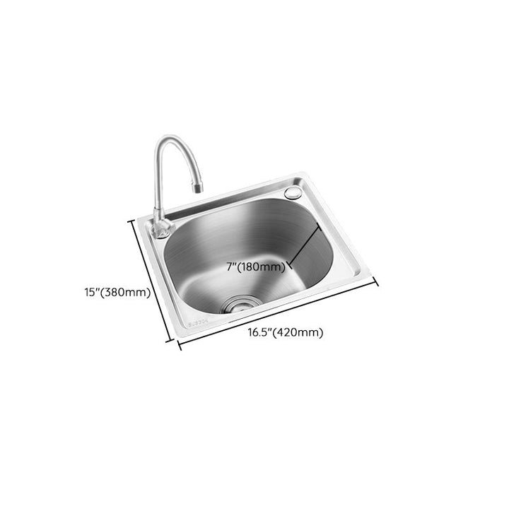 Modern bar prep mirror stainless steel with faucet workstation strip