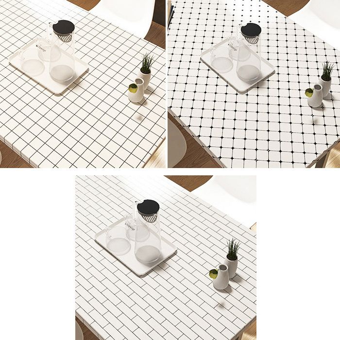 White Peel &amp; Stick Tile Mirror Plastic Grid Wallpaper for Kitchen and Bathroom