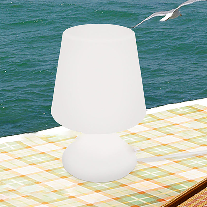 Modern Minimalist PE Cup Shape USB LED Table Lamp Night Light For Outdoor Patio |