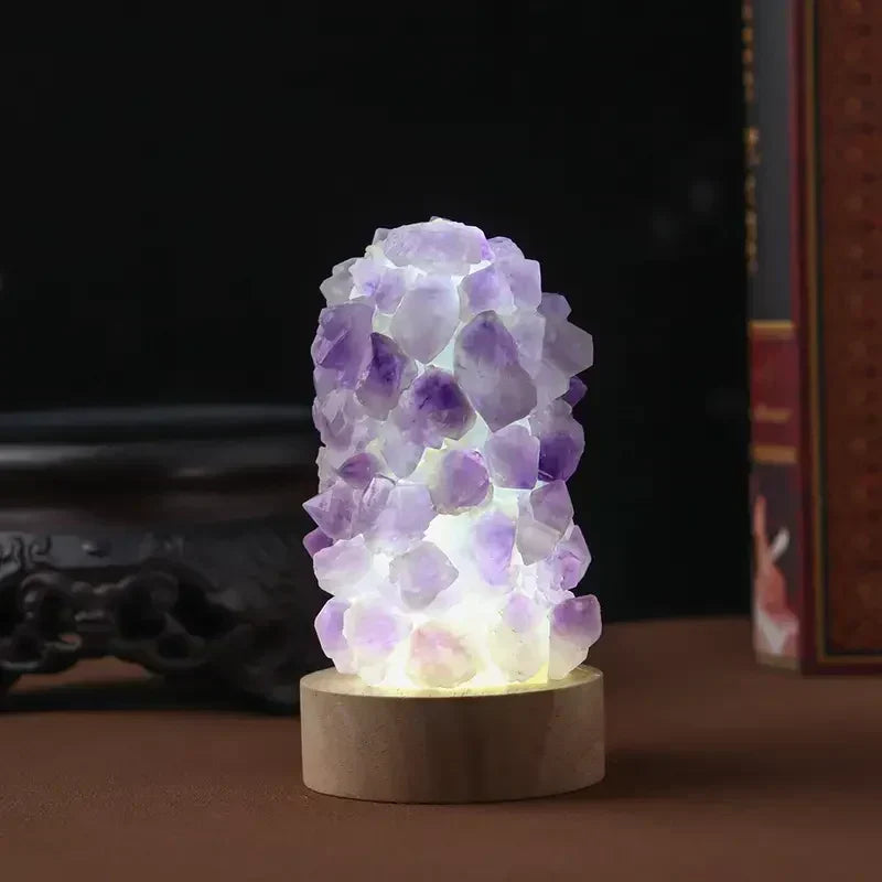 Crystal Lamp - Amethyst - Healing Energy - Gentle Light