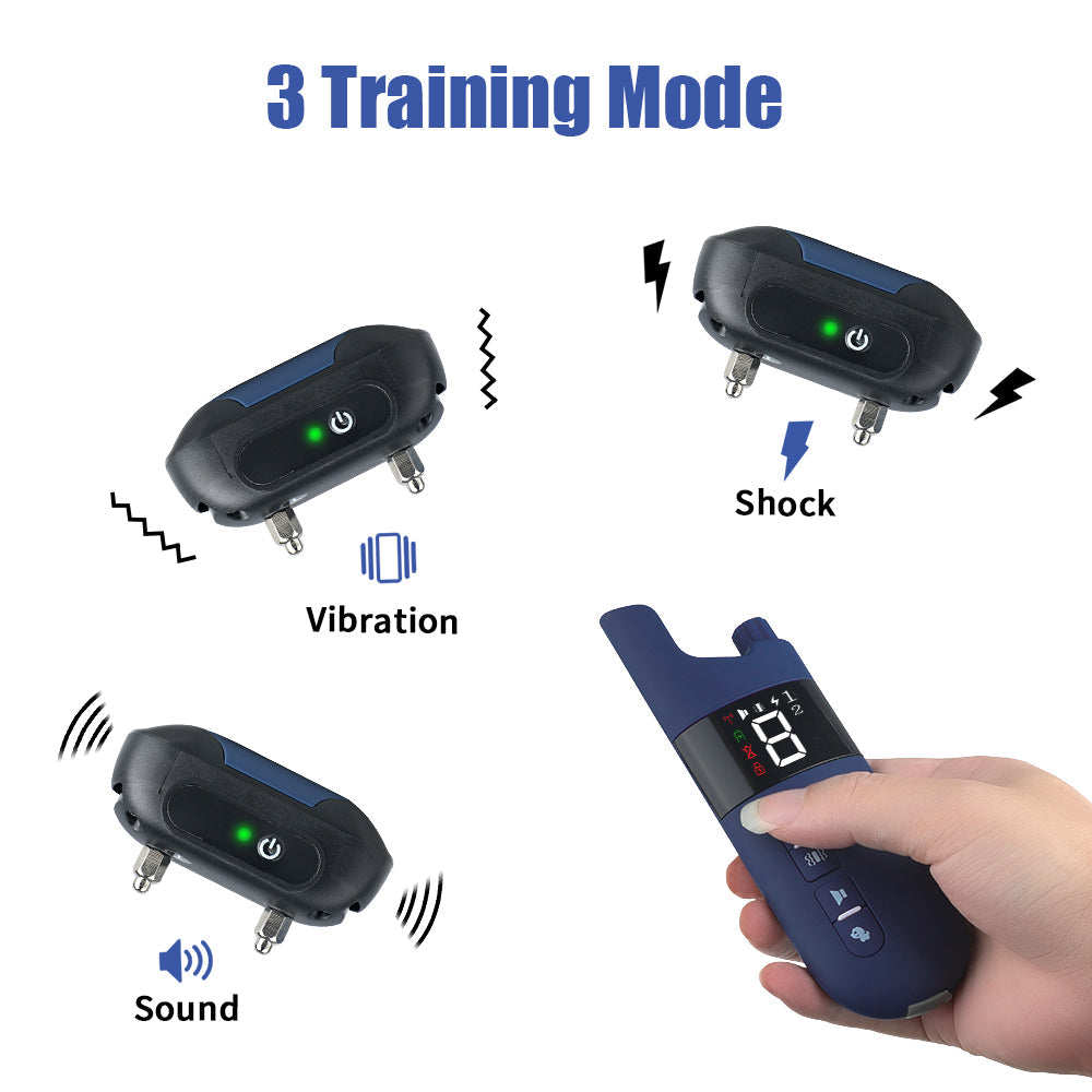 BowLift | Electric Dog Training Collar – 500m Remote Control, Waterproof IPX7, Shock, Vibration &amp; Sound Modes