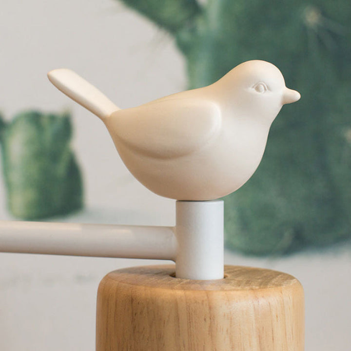 NordicDome - Metal and Wood Wall Lamp with Bird for the Children&