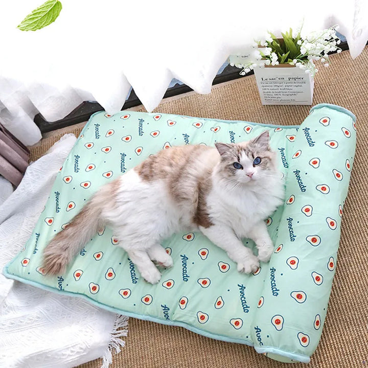 Pet Summer Cool Bed Ice Silk Cooling Mat for Dogs &amp; Cats | Bowlift