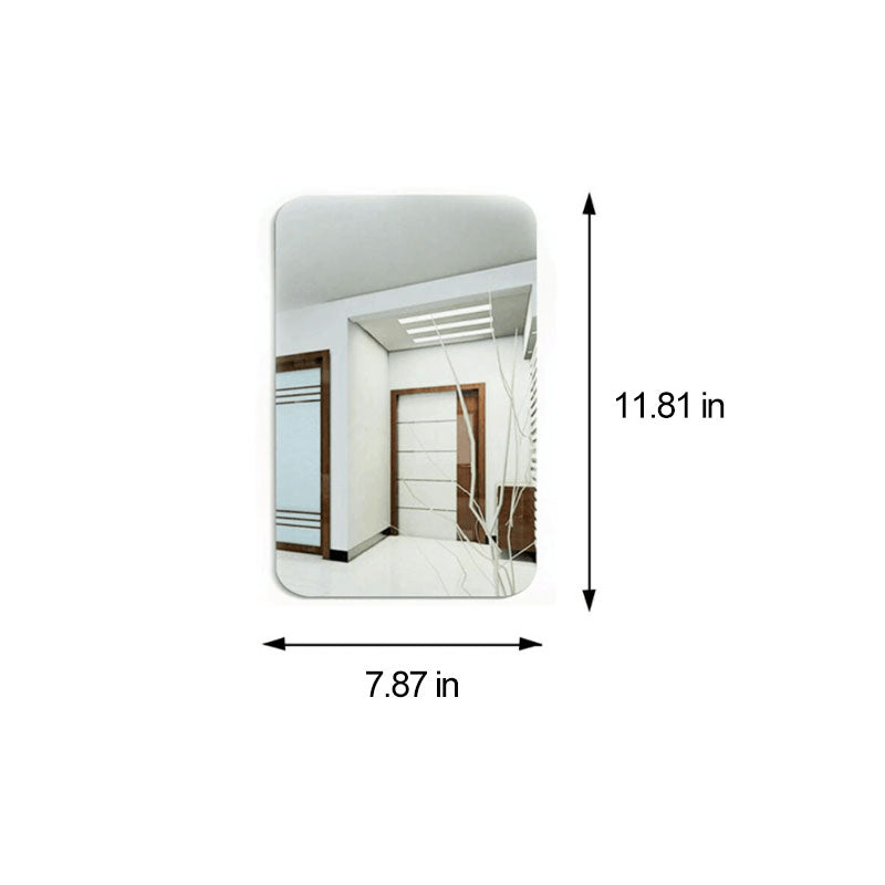 Oval Rectangle Mirror Sticker |
