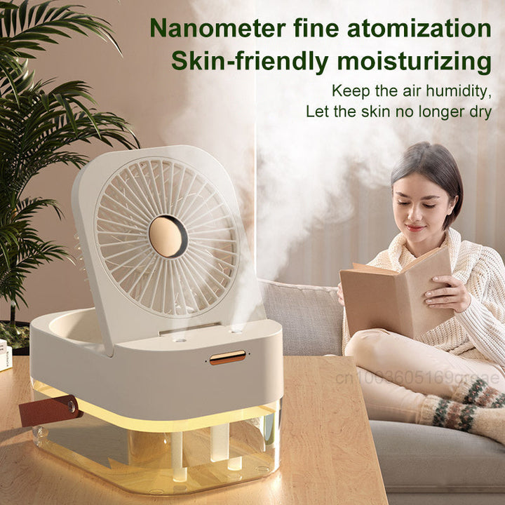 Portable Spray Fan With Night Light |