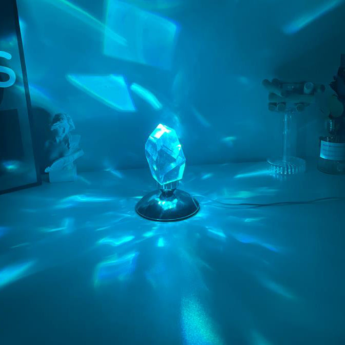 LuxorLite Diamond Crystal LED Table Lamp | Luxurious Mood Light | 3 or 16 colour Change | Wireless Night Light