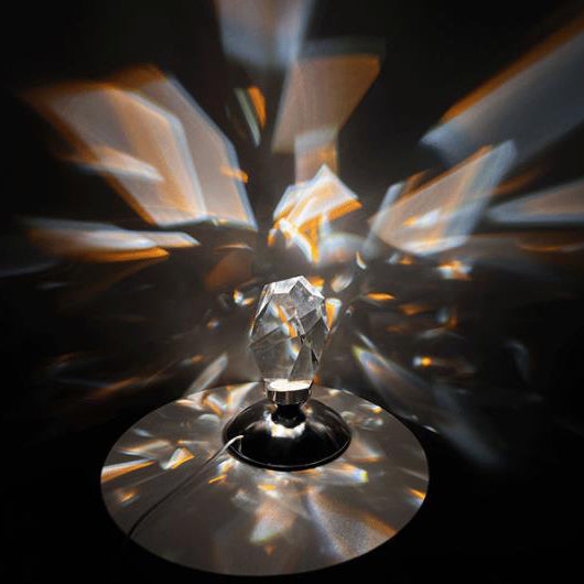 LuxorLite Diamond Crystal LED Table Lamp | Luxurious Mood Light | 3 or 16 colour Change | Wireless Night Light
