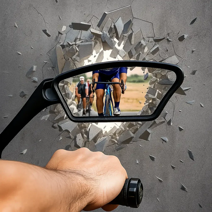 Shockproof bicycle mirrors – Impact-resistant like safety glass in cars