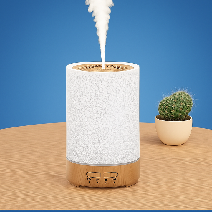 Essential Oil Diffuser with LED Night Light – Quiet Cool Mist – Bedroom &amp; Home Relaxation