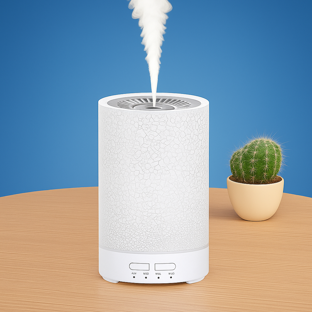 Essential Oil Diffuser with LED Night Light – Quiet Cool Mist – Bedroom &amp; Home Relaxation