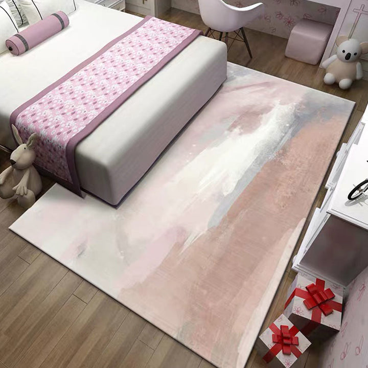 Simple Living Room Mirror Multi-coloured Geometric Print Indoor Rug Synthetic Non-Slip Backing Stain-Resistant Rug |