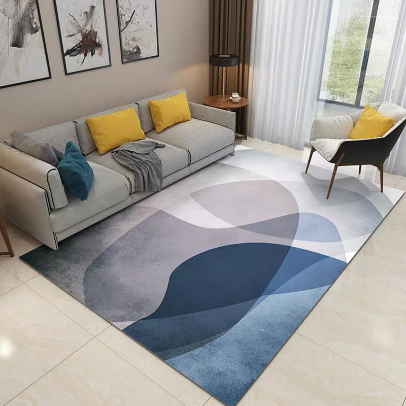 Simple Living Room Mirror Multi-coloured Geometric Print Indoor Rug Synthetic Non-Slip Backing Stain-Resistant Rug |