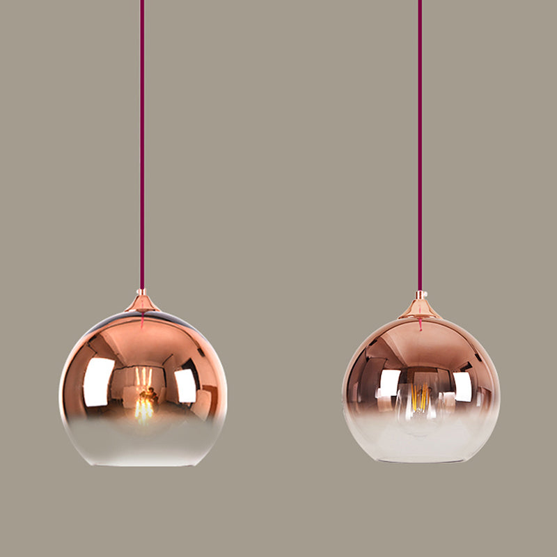 Contemporary spherical pendant light