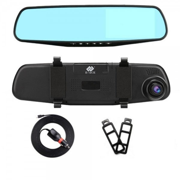 SafeMirror HD Rearview Mirror with Dashcam – 1080p, Motion Detection &amp; Wide Angle