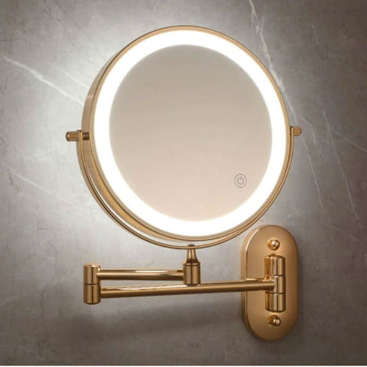 LUXMIRROR – Deluxe Golden Makeup Mirror