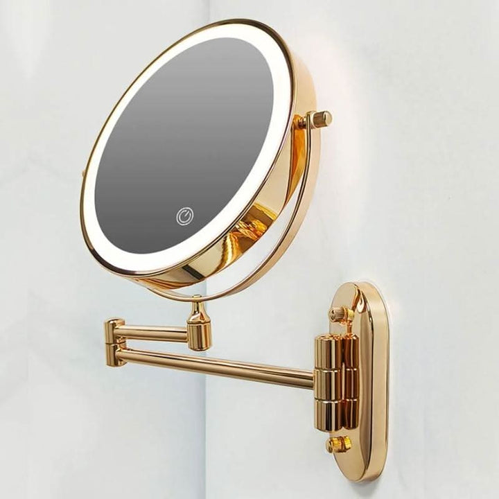 LUXMIRROR – Deluxe Golden Makeup Mirror