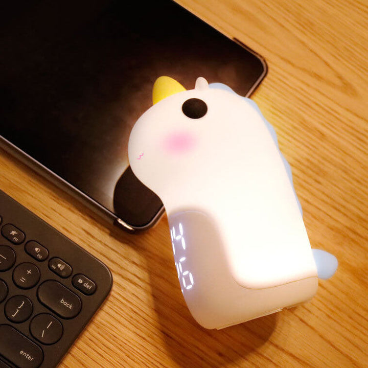 Unilora DreamLight Alarm Clock | Unicorn Design | Timer &amp; LED Night Light | Nursery Decor