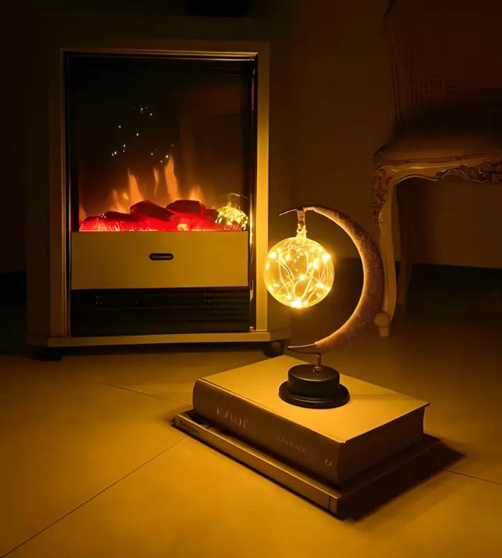 LED Lunar Lamp - Enchanted Moon Night Light for Bedroom, Nursery &amp; Home Decor