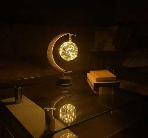 LED Lunar Lamp - Enchanted Moon Night Light for Bedroom, Nursery &amp; Home Decor