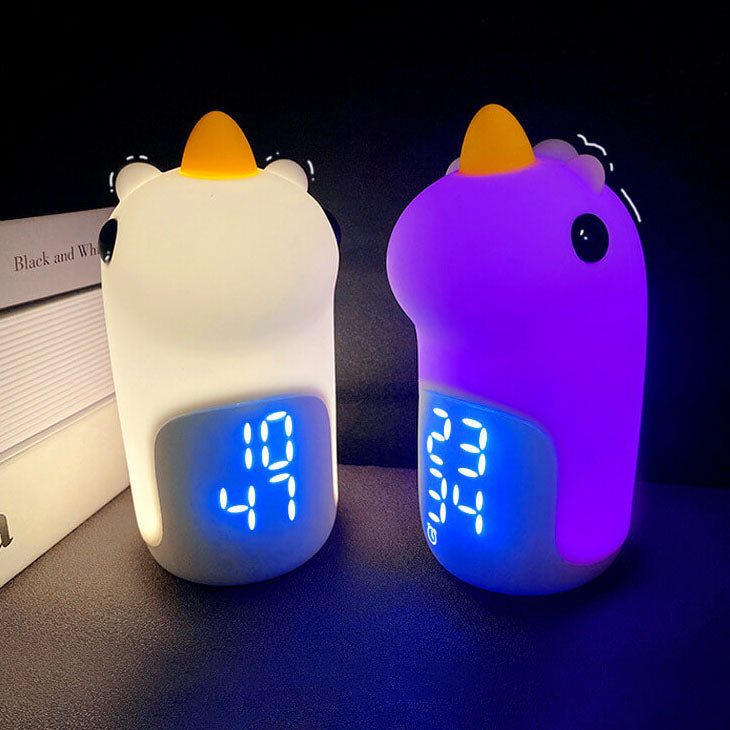 Unilora DreamLight Alarm Clock | Unicorn Design | Timer &amp; LED Night Light | Nursery Decor