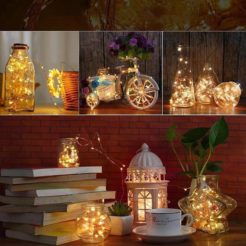 Led Bottle Light Cork Night Light DIY Decor |