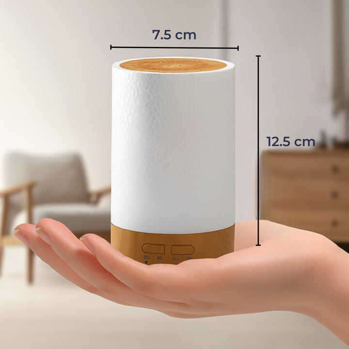 Essential Oil Diffuser with LED Night Light – Quiet Cool Mist – Bedroom &amp; Home Relaxation