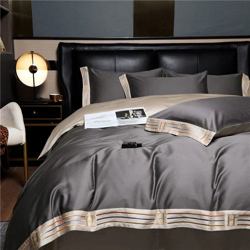 Luxury Satin Cotton Duvet Cover Set for Bedroom