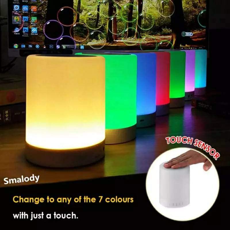 colourful LED Night Light Bluetooth Touchpad Wireless Speaker