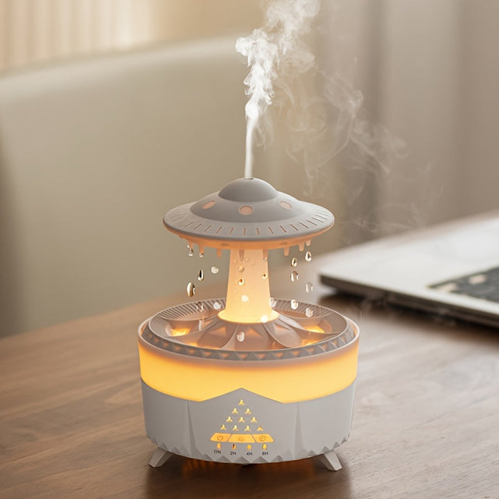 BowLift | Relaxing Raindrop Aromatherapy Essential Oil Diffuser - LED Light &amp; Humidifier