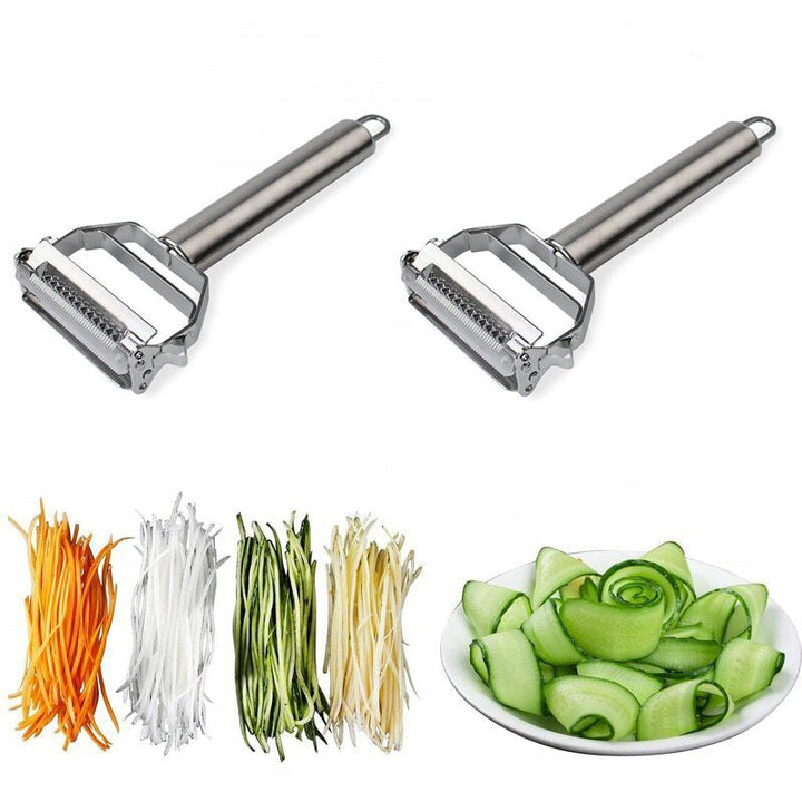 BowLift | Ultra-sharp stainless steel multifunctional vegetable peeler &amp; julienne cutter